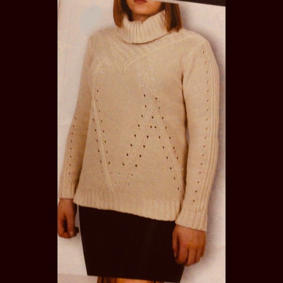 🌟 Blush Knit Turtleneck Sweater - Picture 1 of 6